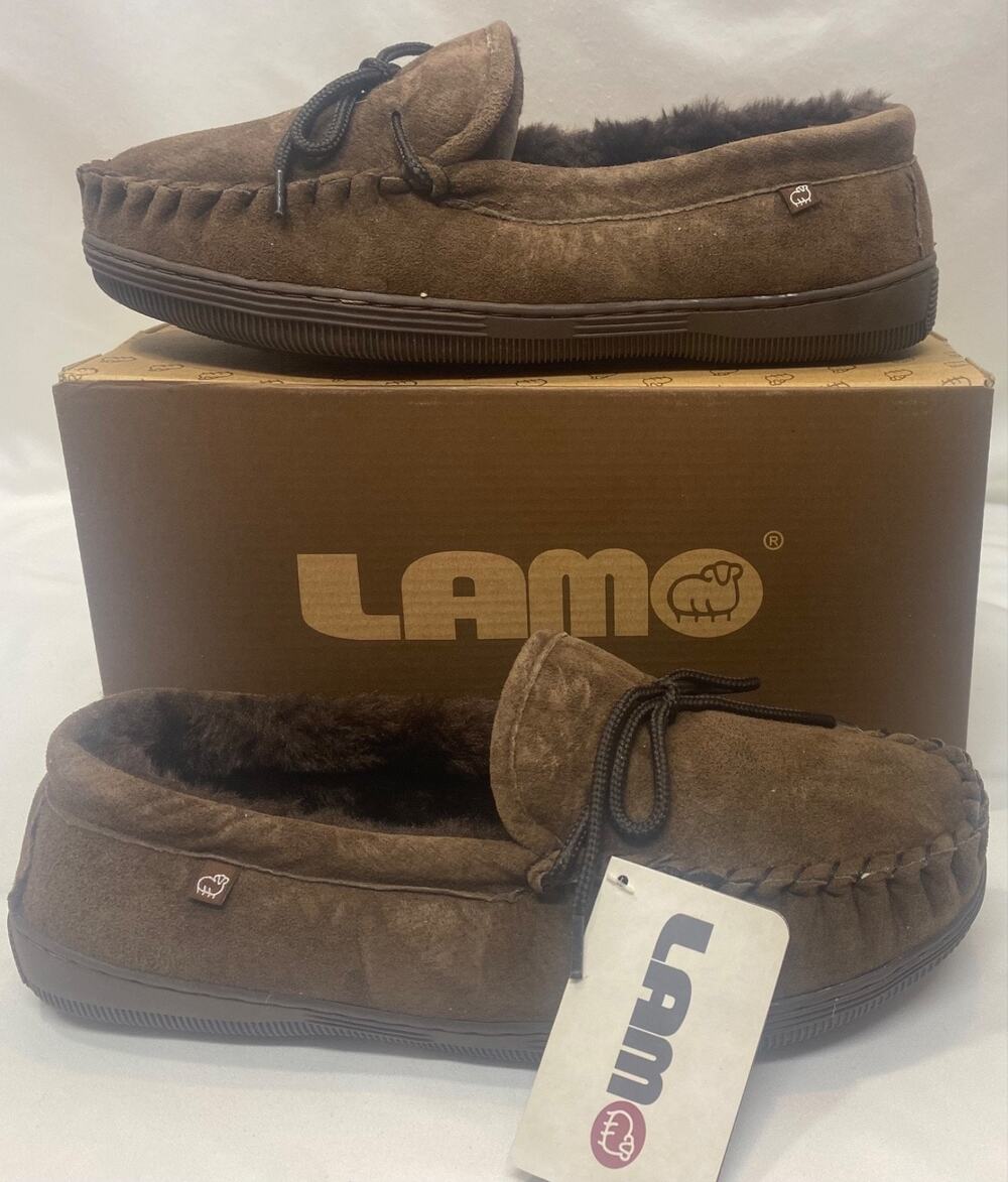 Lamo Women's Chocolate Moc Slippers P002W 10 Medium NIB
